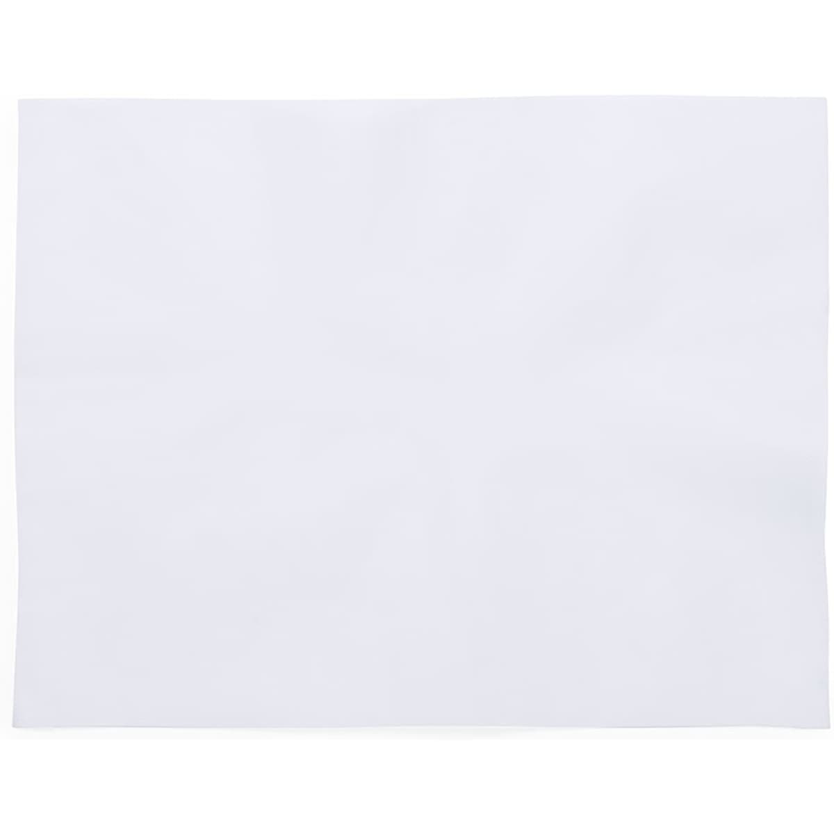A white promotional product, with a smooth surface and no visible markings or textures. It has a logo.