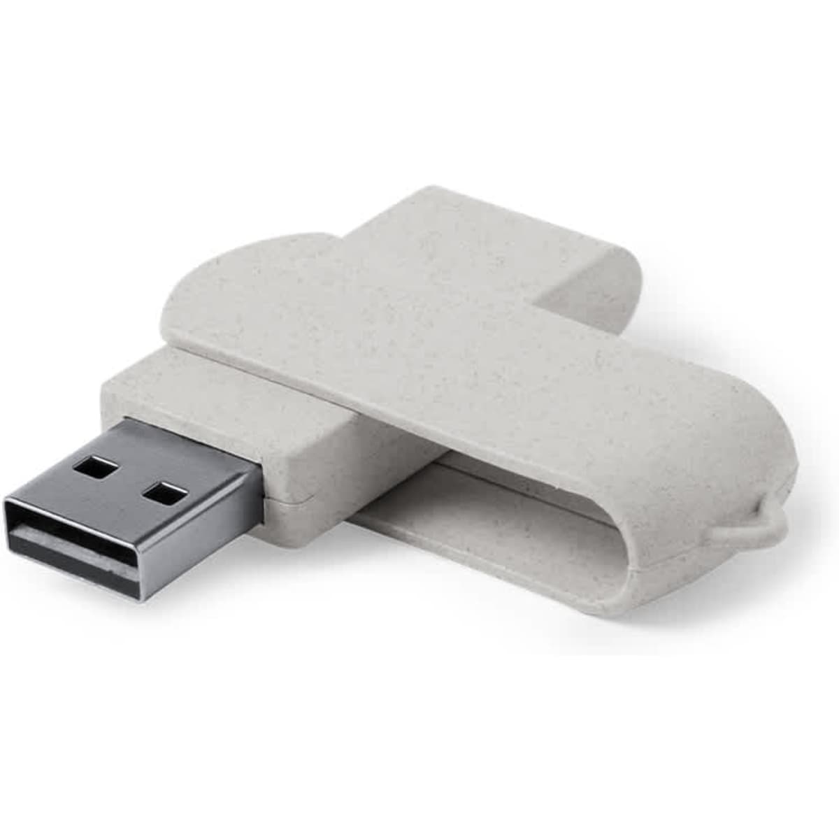 A grey Kontix 16GB USB drive featuring a unique design and a logo on its surface.