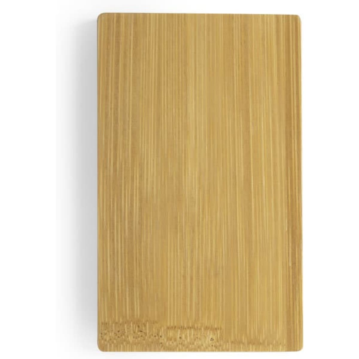 A bamboo-patterned power bank in a rectangular shape. The product features a logo on its surface.
