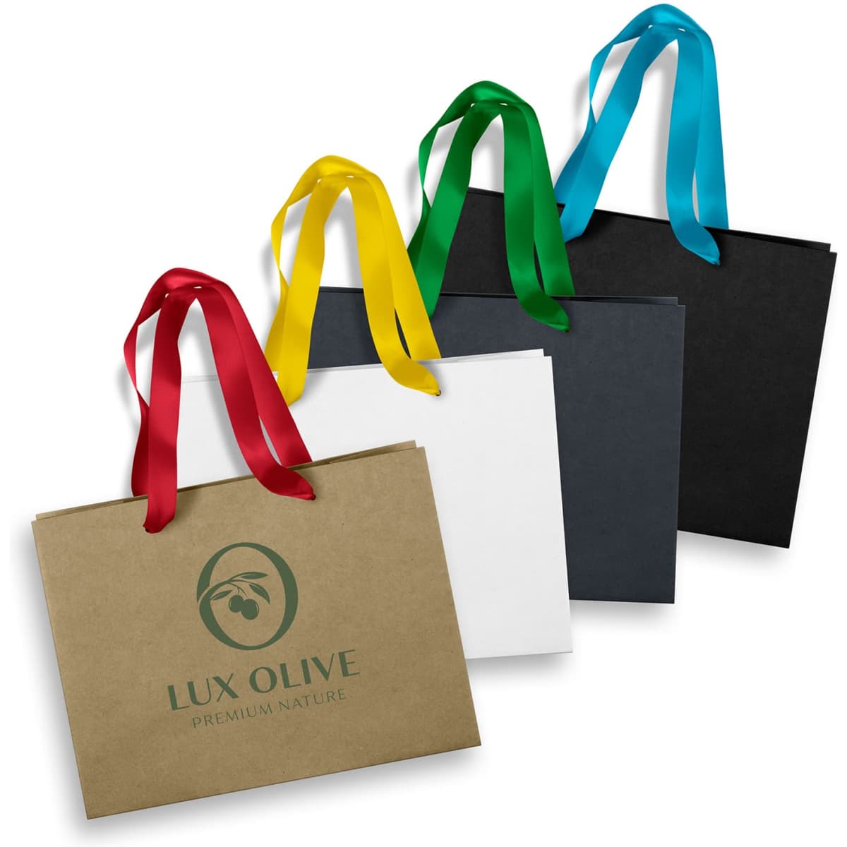 Medium Ribbon Handle Paper Bag