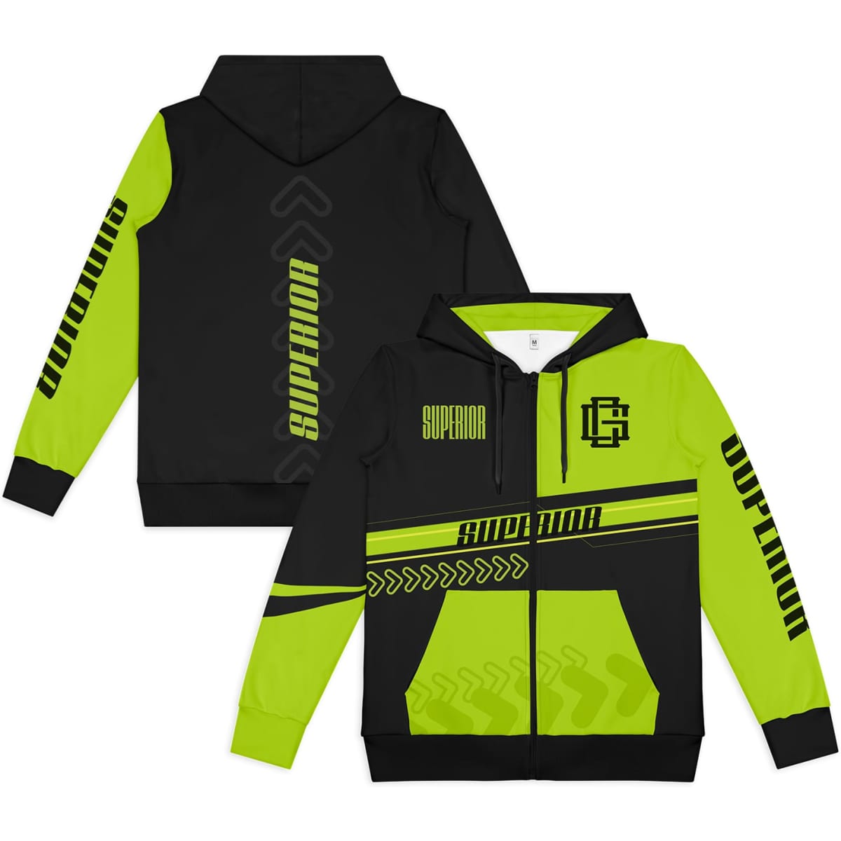Custom Mens Active Zipped Hoodie