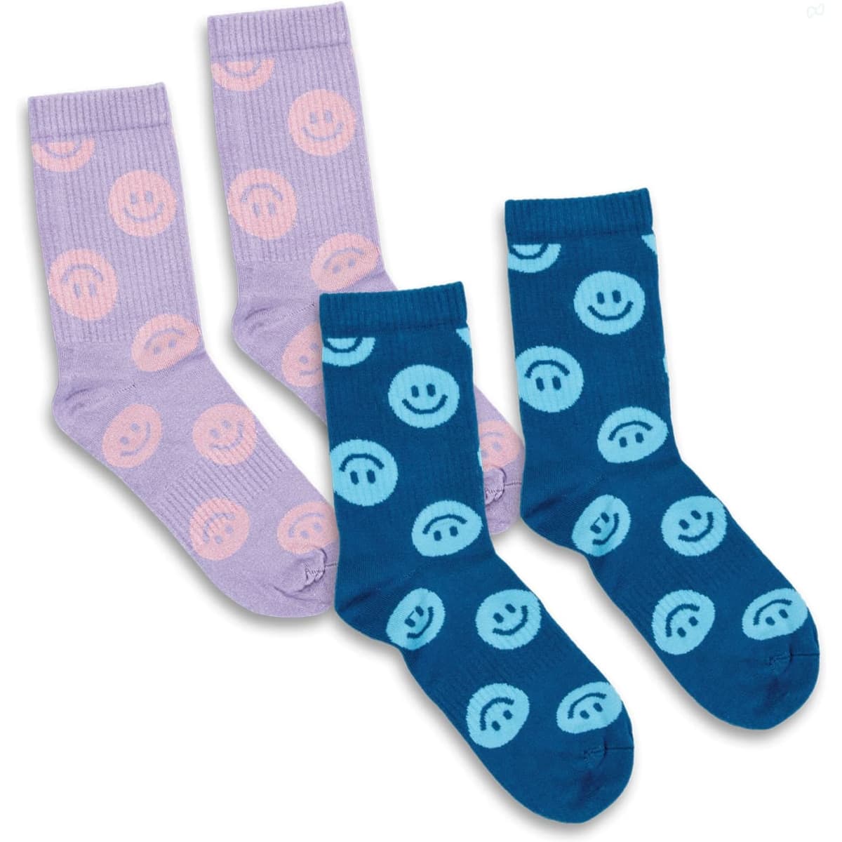 Pixel Knitted Bamboo Crew Socks – Set of 2