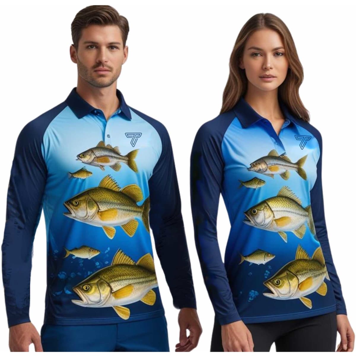 Sublimated Long Sleeve Fishing Polo