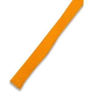 An orange drawcord with a textured surface, ideal for various clothing accessories.