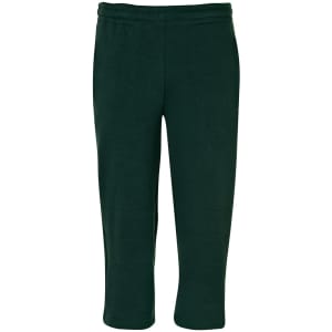 Dark green track pants with a comfortable waistband and knee-length cut. Features a brand logo.