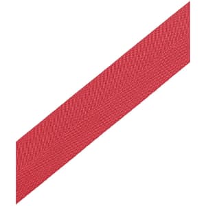 A red changeable cross back apron strap made from durable fabric, featuring a textured finish.