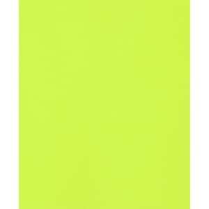 A bright yellow reversible vest with a logo, designed for promotional use.