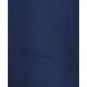 A navy blue twill fabric with a smooth texture, featuring D+N tape detailing. Includes a logo or branding.