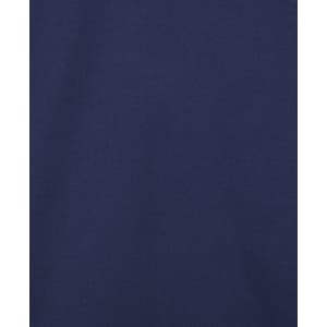 A close-up view of a navy fabric, showcasing a smooth texture suitable for work shirts.