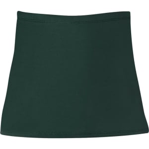 A dark green skort featuring a simple design and a soft waistband, suitable for various activities.
