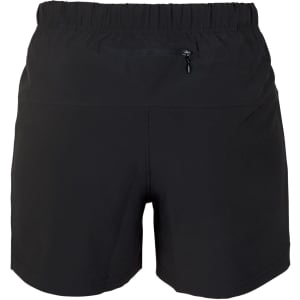 Kids' FLEX shorts in black with a stretchy waistband and a zip pocket on the back. Includes a branding logo.