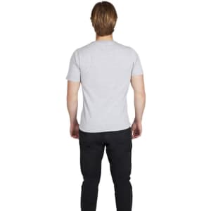 A light grey Men's Hanley T-shirt displayed from the back, featuring a simple design and short sleeves.