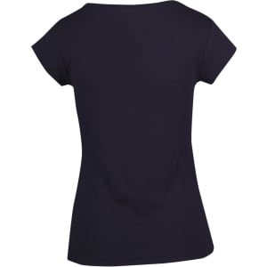 A women's Hanley T-shirt in black, featuring short sleeves and a fitted silhouette. Includes a logo.