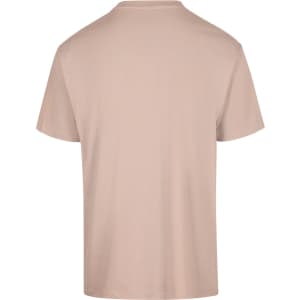 A unisex regular t-shirt in a soft beige colour, featuring a simple design and no visible logos on the back.