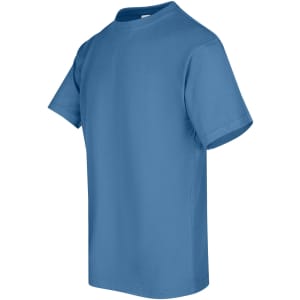 A unisex regular t-shirt in a vibrant blue colour, featuring a classic crew neckline and short sleeves.
