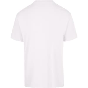 A plain white unisex regular T-shirt featuring a crew neck design and no visible branding.