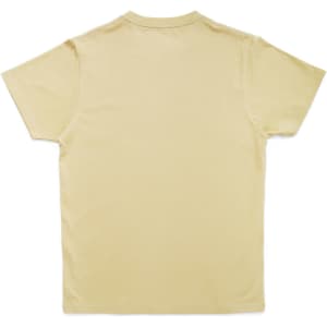 A unisex Earth Care T-shirt in a light beige colour, featuring a plain back and short sleeves.