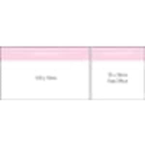 A notepad with a pink header featuring 25 leaves, designed for office use, with a logo present.