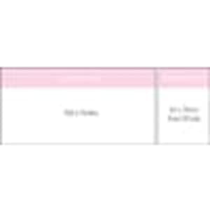 A notepad with a pink header and a clean white background, featuring 40 sheets of sticky note paper.
