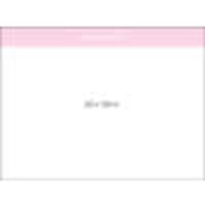 A white note pad measuring 200x150mm with 25 leaves and a pink header, featuring a logo.