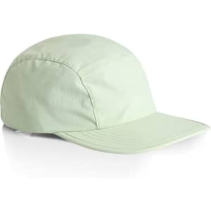 A light green Finn Nylon Cap with a curved brim and a logo is displayed against a white background.