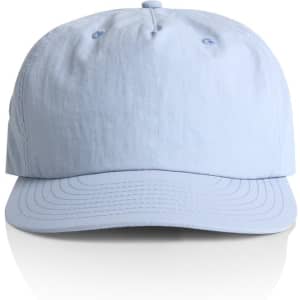 A light blue cap with a curved brim and a logo on the front, featuring a classic design.
