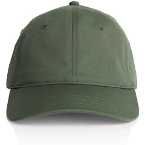 A green cap with a curved brim and a logo on the front, displayed against a white background.