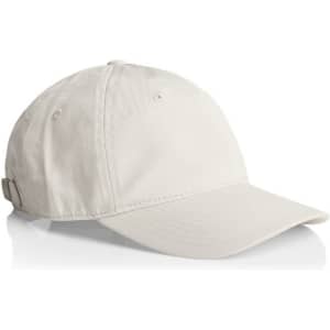 A light grey cap with a curved brim and an adjustable strap at the back. It features a logo on the front.