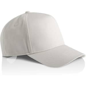 A light grey cap with a curved brim and a logo on the front. Ideal for casual wear.