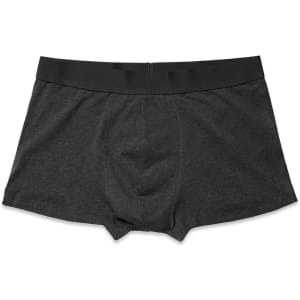 Men's boxer briefs in a solid dark grey colour, featuring a flexible waistband and a soft fabric.
