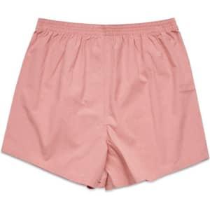Light pink boxer shorts with an elastic waistband and no visible branding.
