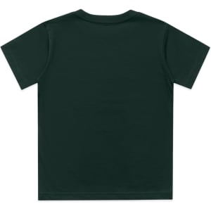 A green kids' classic tee featuring a plain back design. It has a simple and casual style, suitable for everyday wear.