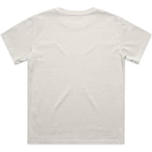 A faded grey children's t-shirt with a simple design and no visible branding on the back.
