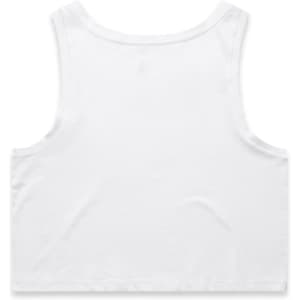 A white crop singlet with a plain design and no visible branding or text.
