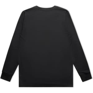A black long-sleeve t-shirt with a simple design and no visible logos or branding.