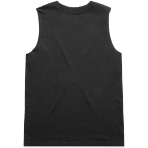 A black, sleeveless tank top with a simple, unadorned design and no visible branding.