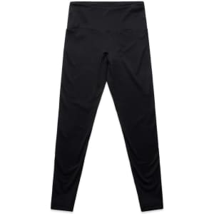 Black seamless leggings with a high waistband, featuring a simple design and no visible logos.