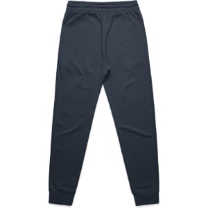 Track pants in a dark grey colour, featuring an elastic waistband and tapered legs. The product has a logo.