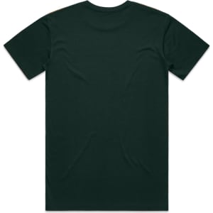 A green Staple Tee t-shirt displayed on a white background, featuring a plain back and no visible branding.
