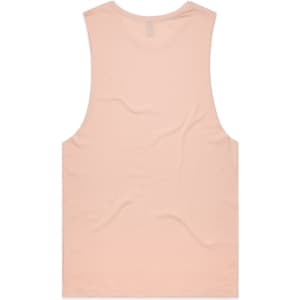 A plain pink singlet tank top with a relaxed fit and no visible branding on the back.