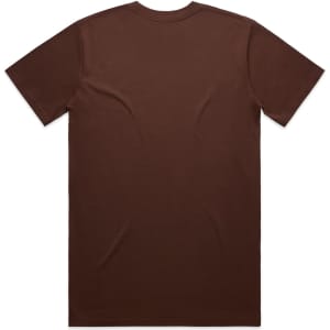 A brown Classic Tee with short sleeves and no visible logos or branding, displayed from the back.