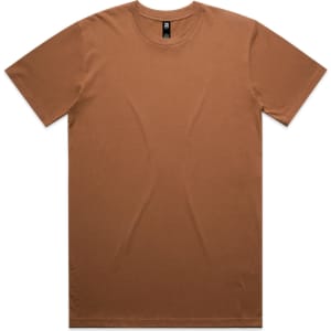 A brown Classic Tee t-shirt with a round neckline and short sleeves. The shirt features a logo.