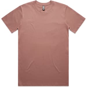 A brown Classic Tee shirt with a crew neck and short sleeves, featuring a brand logo on the tag.