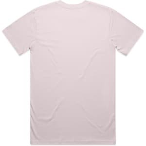 A pale pink classic tee with a simple, clean design and no visible graphics or logos on the back.