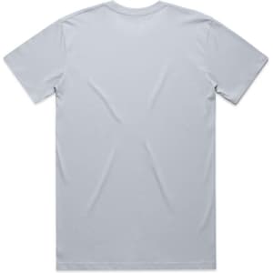 A grey Classic Tee with short sleeves and a crew neckline, featuring a plain back design.