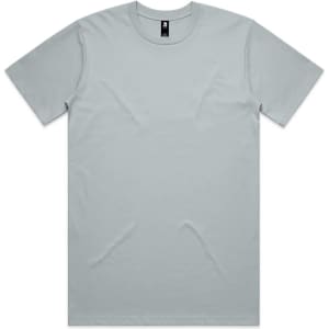 A light green Classic Tee t-shirt with a crew neck and short sleeves. Features a logo on the label.
