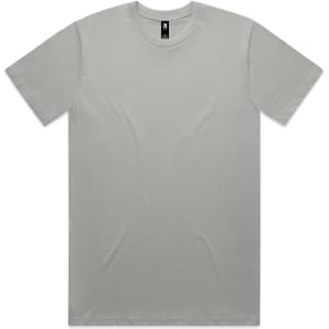 A grey Classic Tee with a round neckline and short sleeves. The shirt has a logo neckline tag.