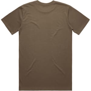 A brown Classic Tee shirt featuring a plain design and no visible logos or branding on the back.
