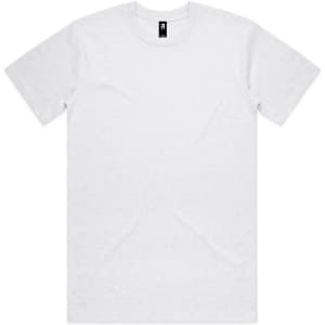A plain white Classic Tee with short sleeves and a crew neck. It features a logo on the label.