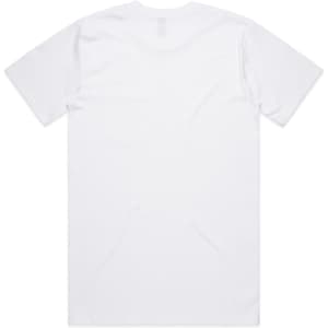 A white Classic Pocket Tee with a simple design, featuring a logo and no visible text on the back.